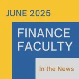 June Finance Faculty News